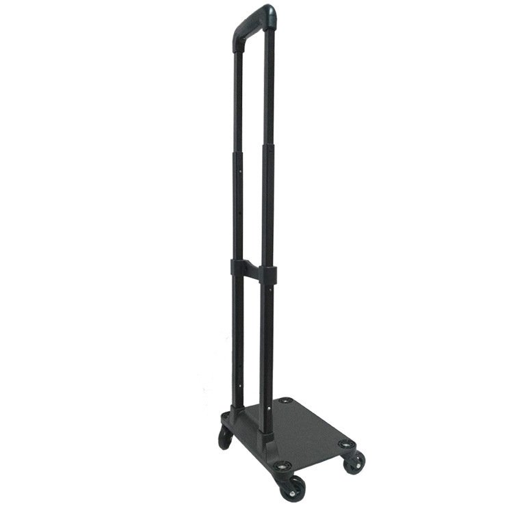 Portable Four-Wheel Aluminium Alloy Telescopic Folding Luggage Cart Handle Shopping Trolley with Foldable Design