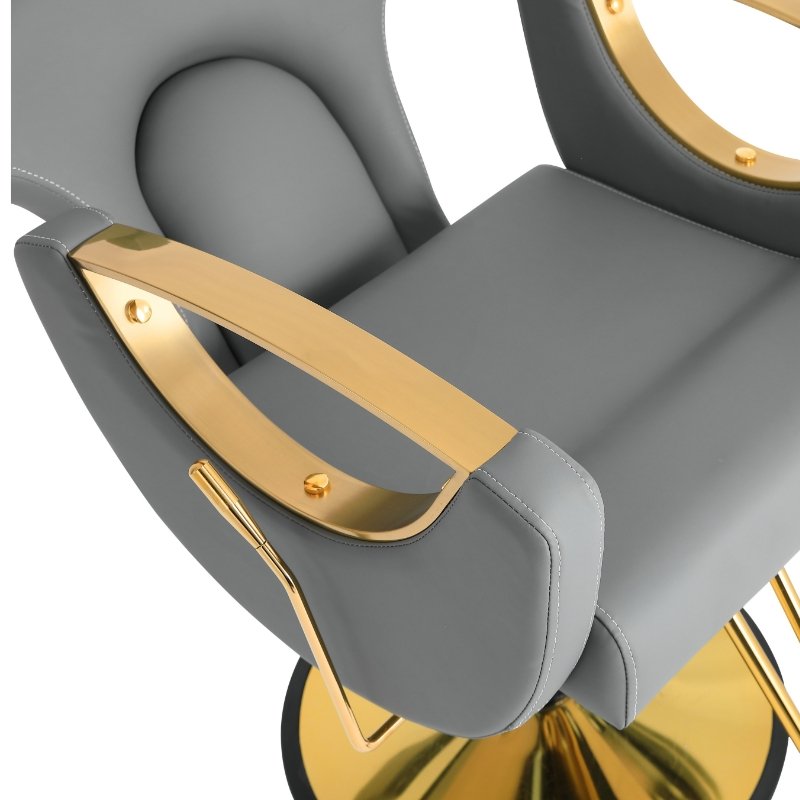 wholesales China best manufacturer latest modern blue gold woman men haircut saloon chair hair salon barber chairs