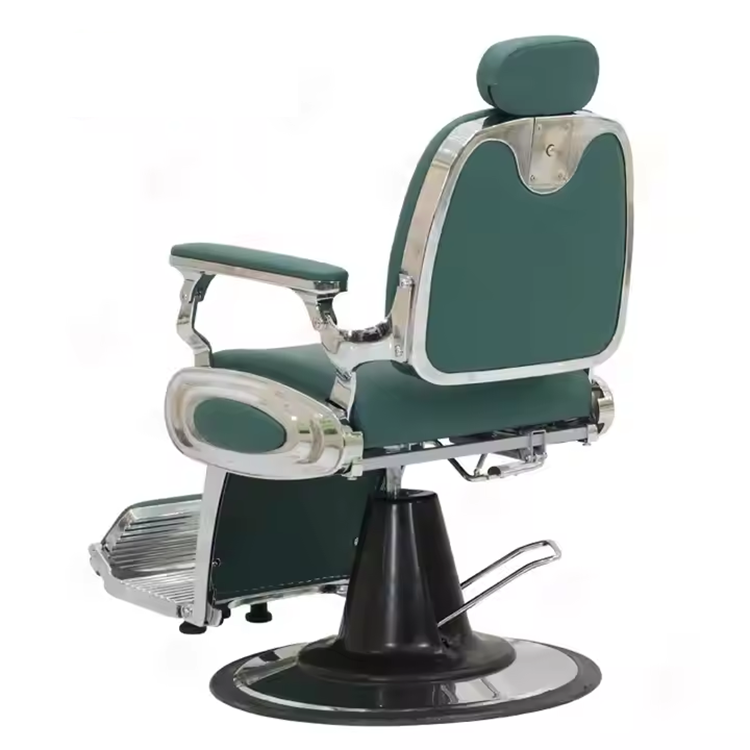 Modern simplicity salon furniture barber shop chair leather fabric metal lift base barber chair for men