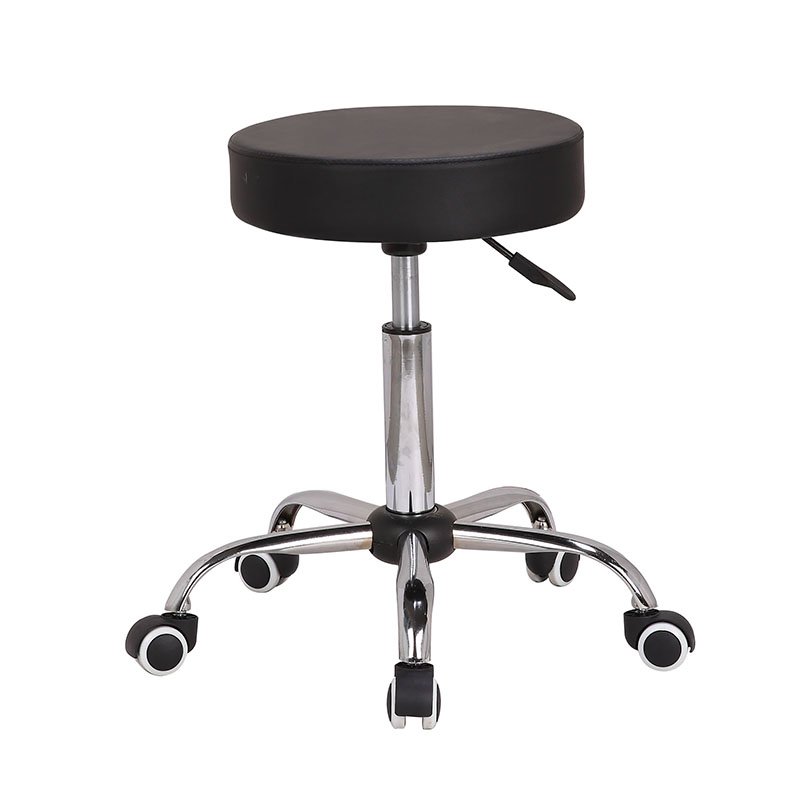 Cheap pu leather round rolling vintage swivel barber chairs with foot rest