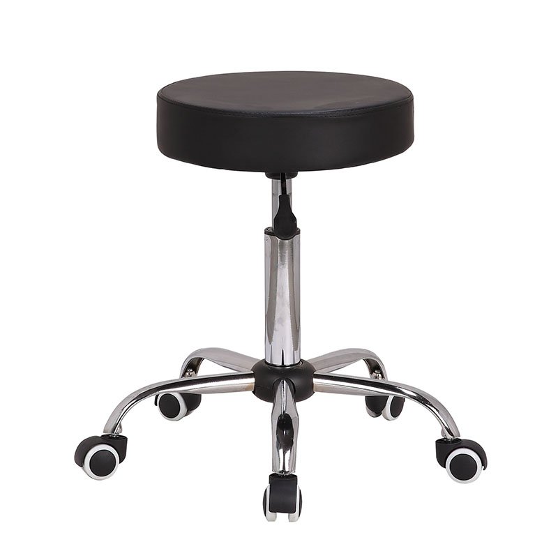 Cheap pu leather round rolling vintage swivel barber chairs with foot rest