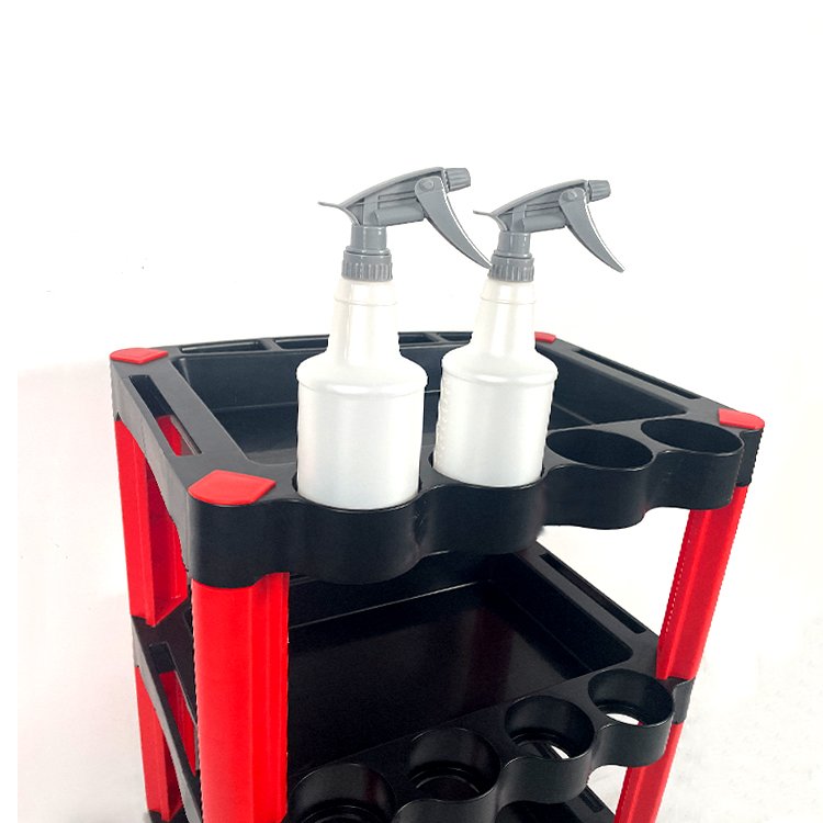 Car Cleaning Tools Storage Trolley Garage Equipment Supply for Detail Tool Cleaning