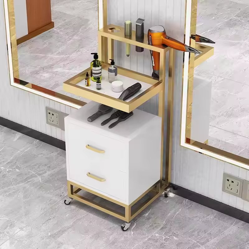 Jincheng wholesale salon equipment tools multifunctional nail trolley storage rack salon trolley hairdressing spa trolley