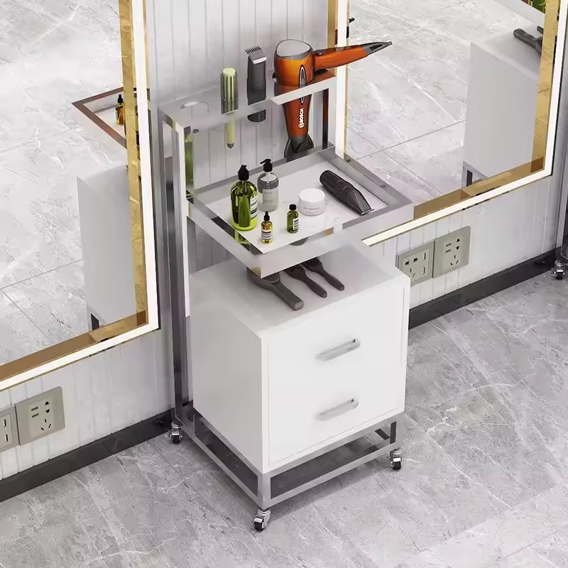 Jincheng wholesale salon equipment tools multifunctional nail trolley storage rack salon trolley hairdressing spa trolley