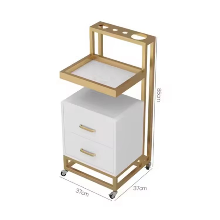 Jincheng wholesale salon equipment tools multifunctional nail trolley storage rack salon trolley hairdressing spa trolley