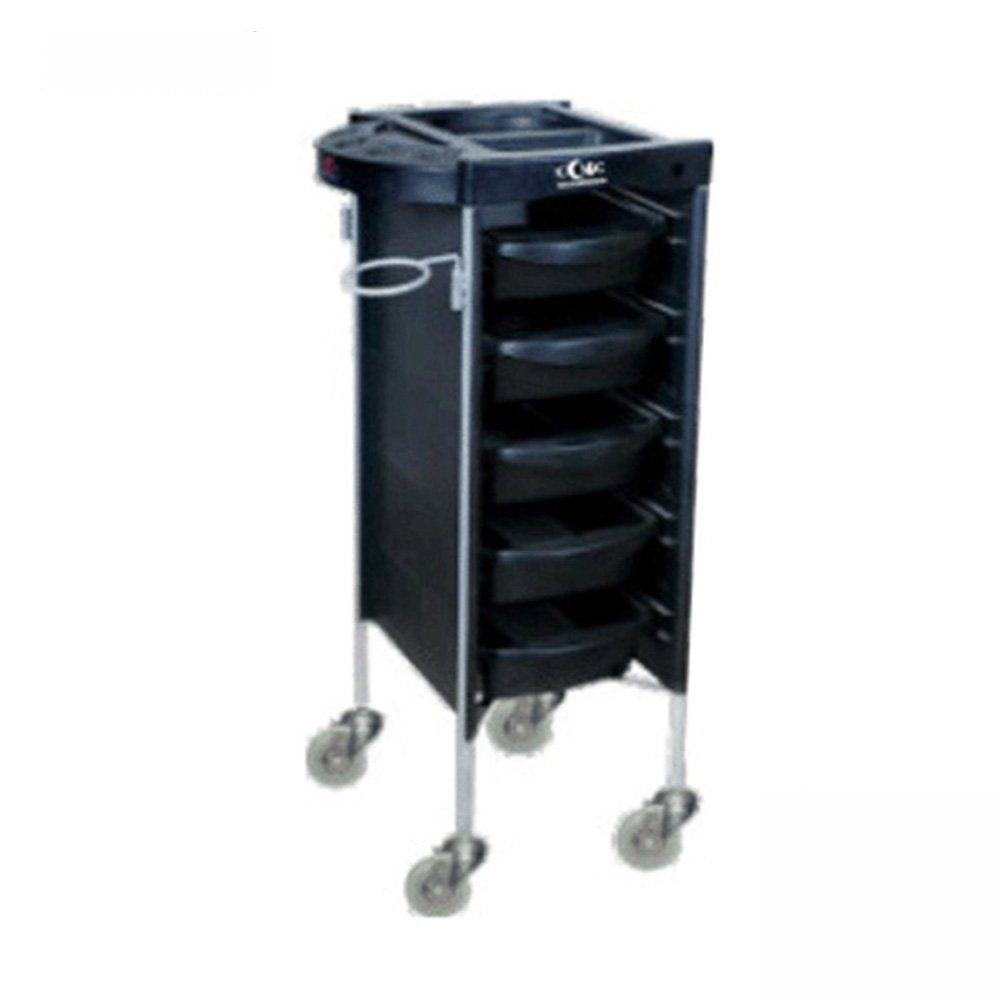 Professional Plastic Beauty Hair Salon Trolley with doesn't suck hair wheel