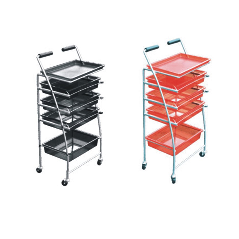 Professional Plastic Beauty Hair Salon Trolley with doesn't suck hair wheel
