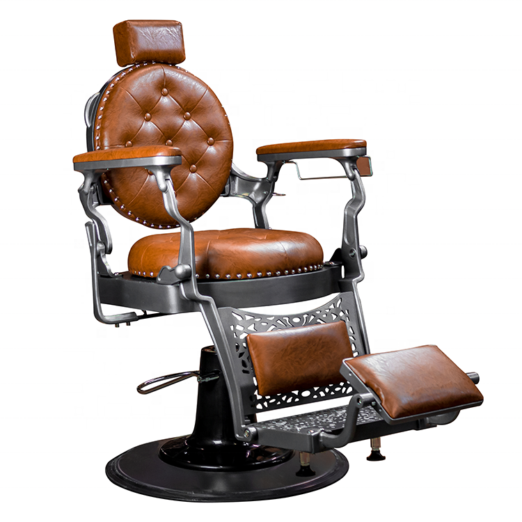 Hot Sale Antique Vintage Heavy Duty Reclining Salon Furniture Beauty Barbershop Man Haircut Barber Chair For Sale