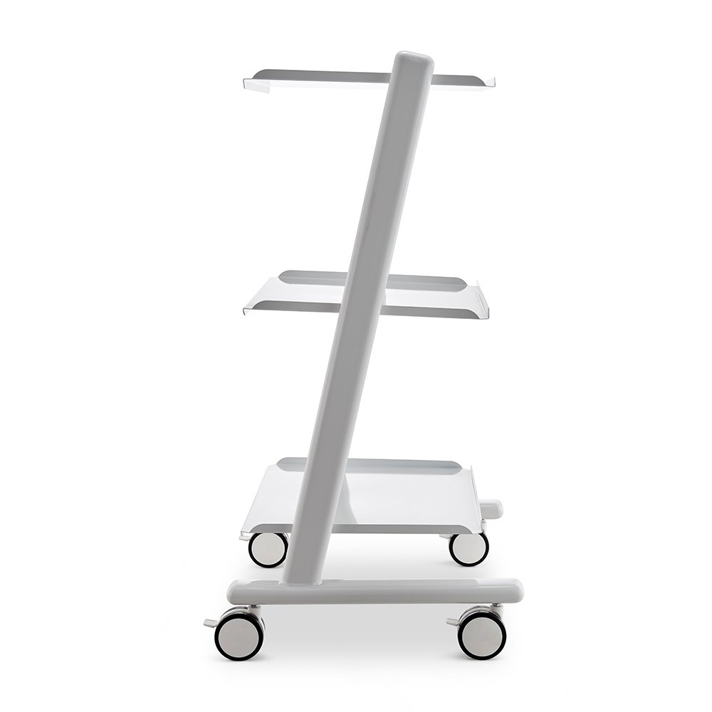 High quality custom Metal 3 trays rolling carts salon furniture beauty machine trolley cart