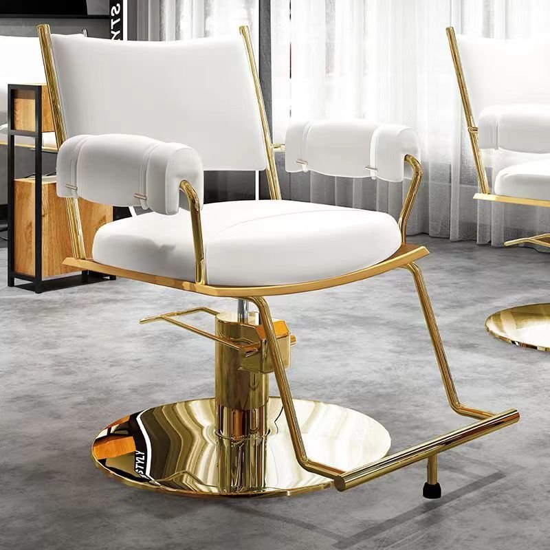 Adjustable Barbershop Chair Comfort Hydraulic Rotary Salon Dyeing and Ironing Chair Salon Furniture Barber Chair Contemporary