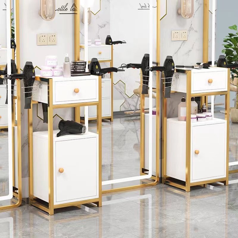 Multi-functional Hair Salon Tool Cabinet for Barbershop Storage