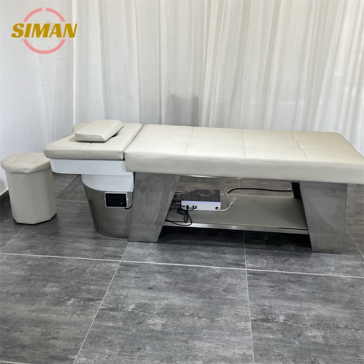 Siman head spa shampoo bed hair washing massage chair latest luxury with spa ring shower head water therapy salon furniture