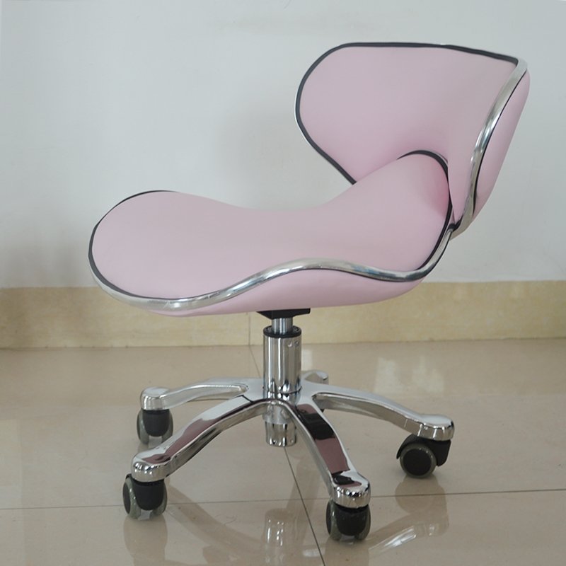 Salon Furniture Barber Saddle Chair Pink Hair Styling Salon Equipment,salon Furniture Stylist Chair 56*29*50cm Contemporary 9kg