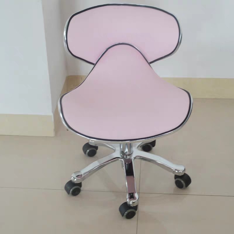 Salon Furniture Barber Saddle Chair Pink Hair Styling Salon Equipment,salon Furniture Stylist Chair 56*29*50cm Contemporary 9kg