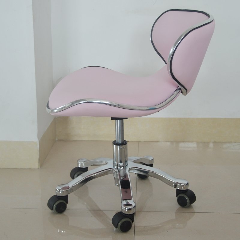 Salon Furniture Barber Saddle Chair Pink Hair Styling Salon Equipment,salon Furniture Stylist Chair 56*29*50cm Contemporary 9kg
