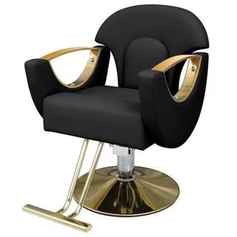 007-72 gold base no reclining hair cutting luxury barber chair for beauty salon