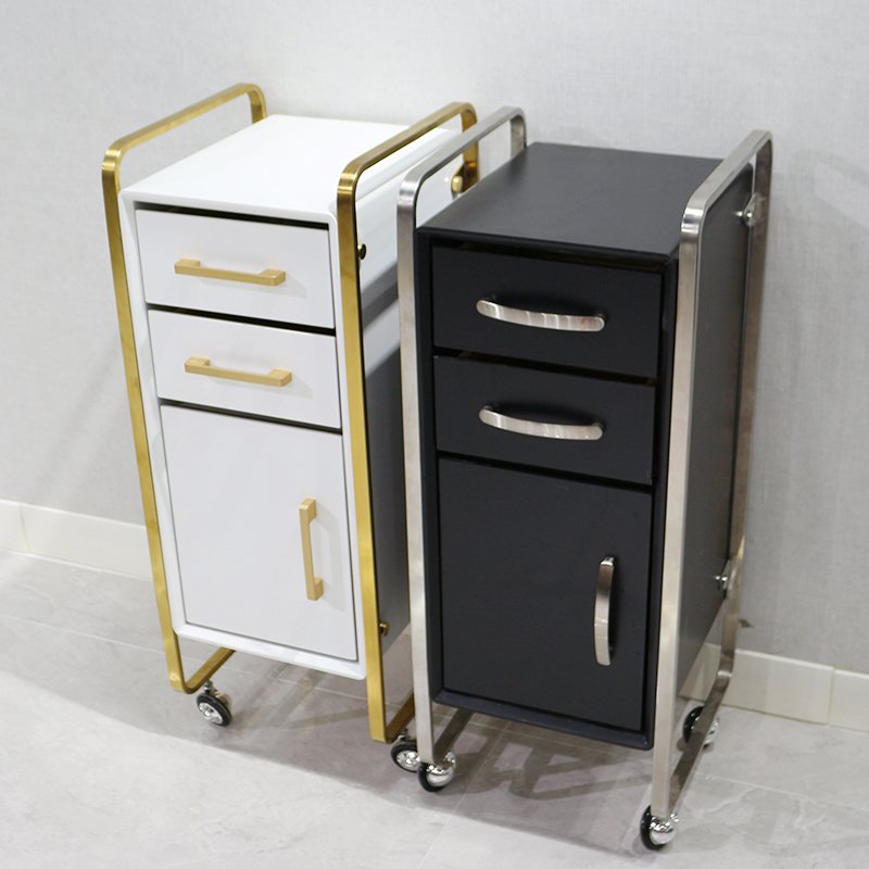 Trolley beauty salon tool cart cabinet drawer type mobile storage counter