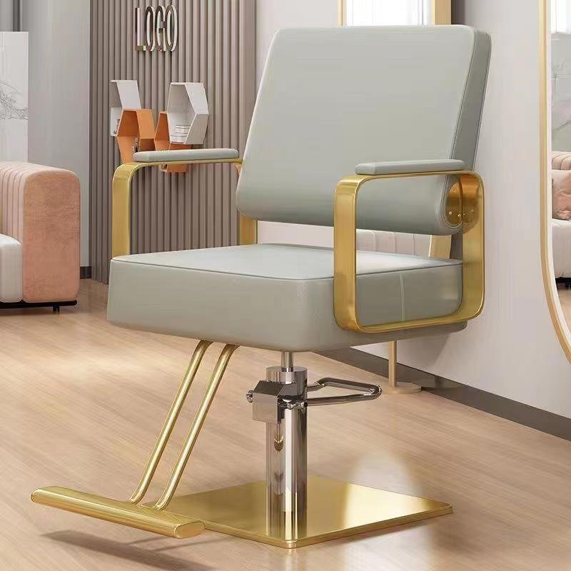 Barber shop hairdressing chair hair salon special hair cutting high-end lifting seat rotatable hairdressing chair wholesale