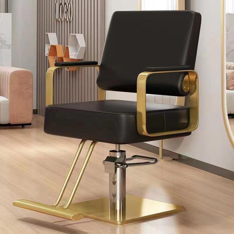 Barber shop hairdressing chair hair salon special hair cutting high-end lifting seat rotatable hairdressing chair wholesale