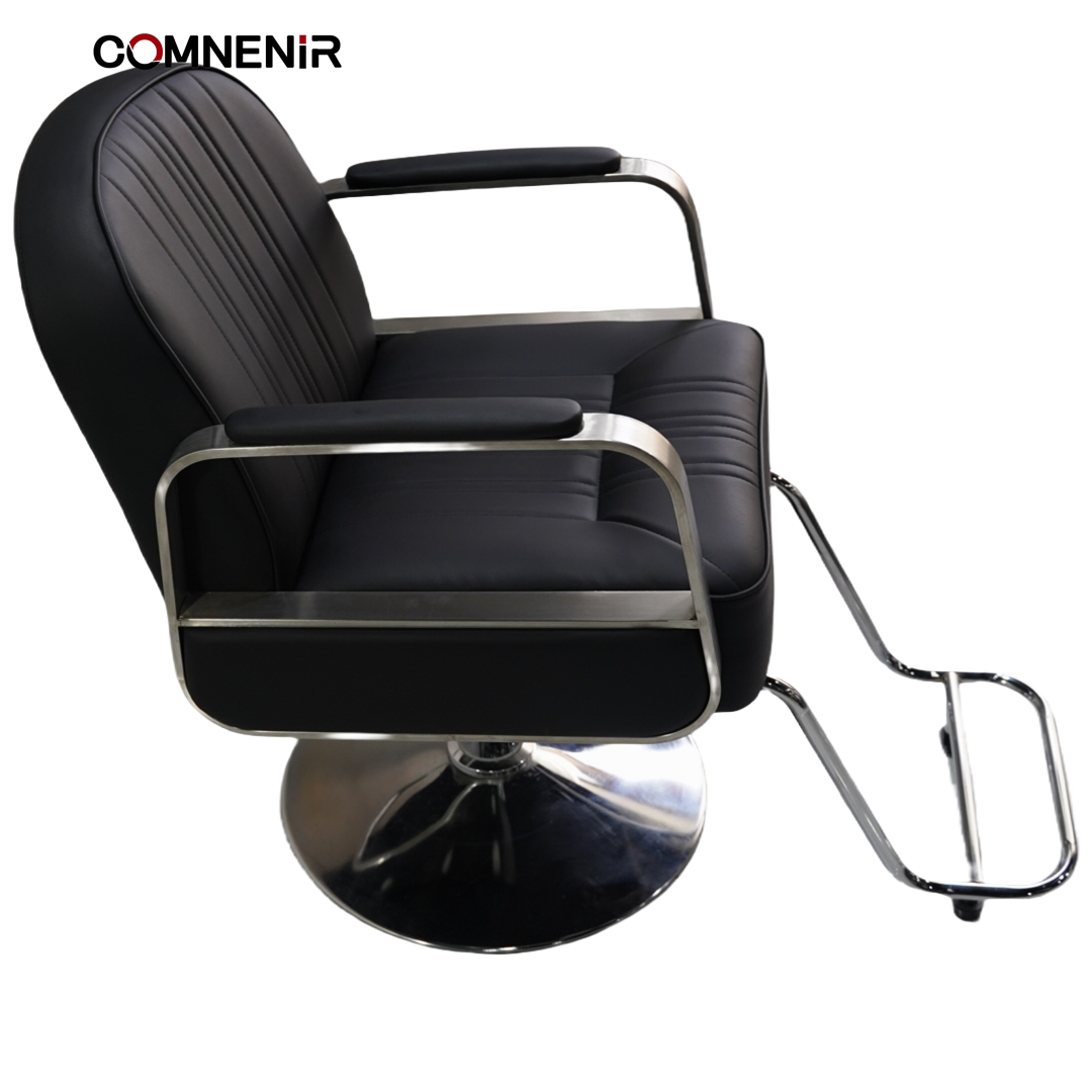 Chair Baber Gold decoration Vintage Heavy Duty Hydraulic Men's Grooming Barber Chair For Barber Use