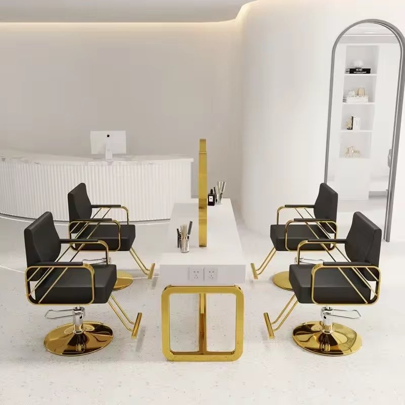 High Quality Height-Adjustable Multi-Functional Barber Chair for Commercial Beauty Salon Furniture on Sale for Barber Shops