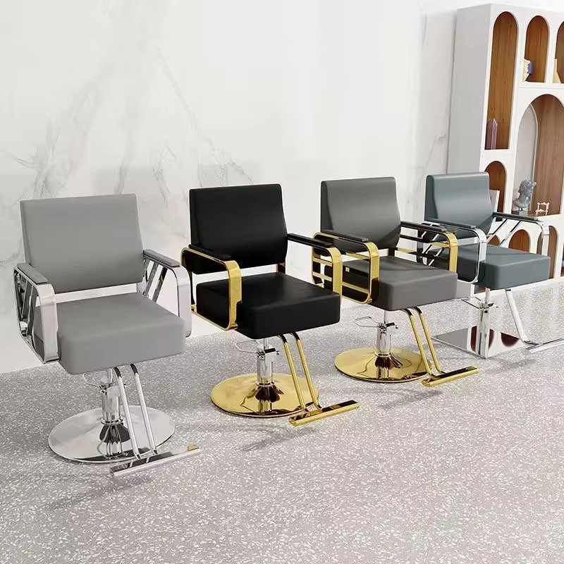 High Quality Height-Adjustable Multi-Functional Barber Chair for Commercial Beauty Salon Furniture on Sale for Barber Shops