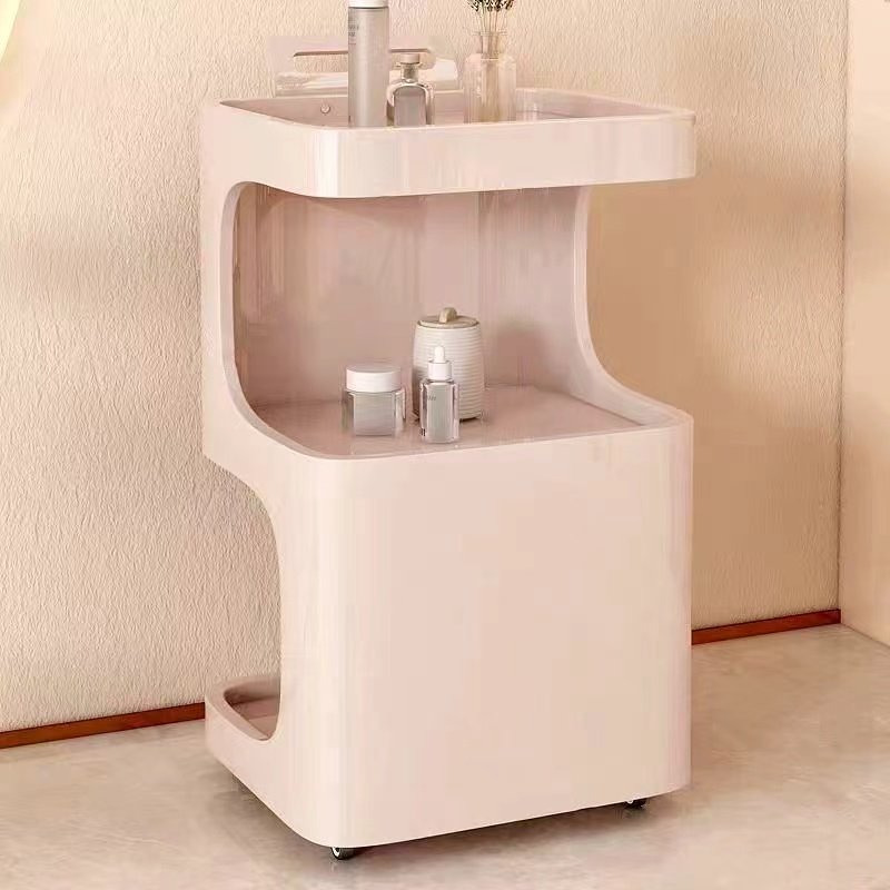 Beauty Shopalon Multi-functional ABS Beauty Rack Spa White Pink Beauty Equipment Trolley