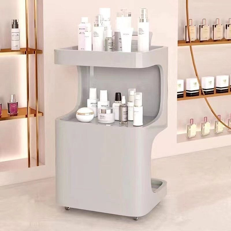 Beauty Shopalon Multi-functional ABS Beauty Rack Spa White Pink Beauty Equipment Trolley
