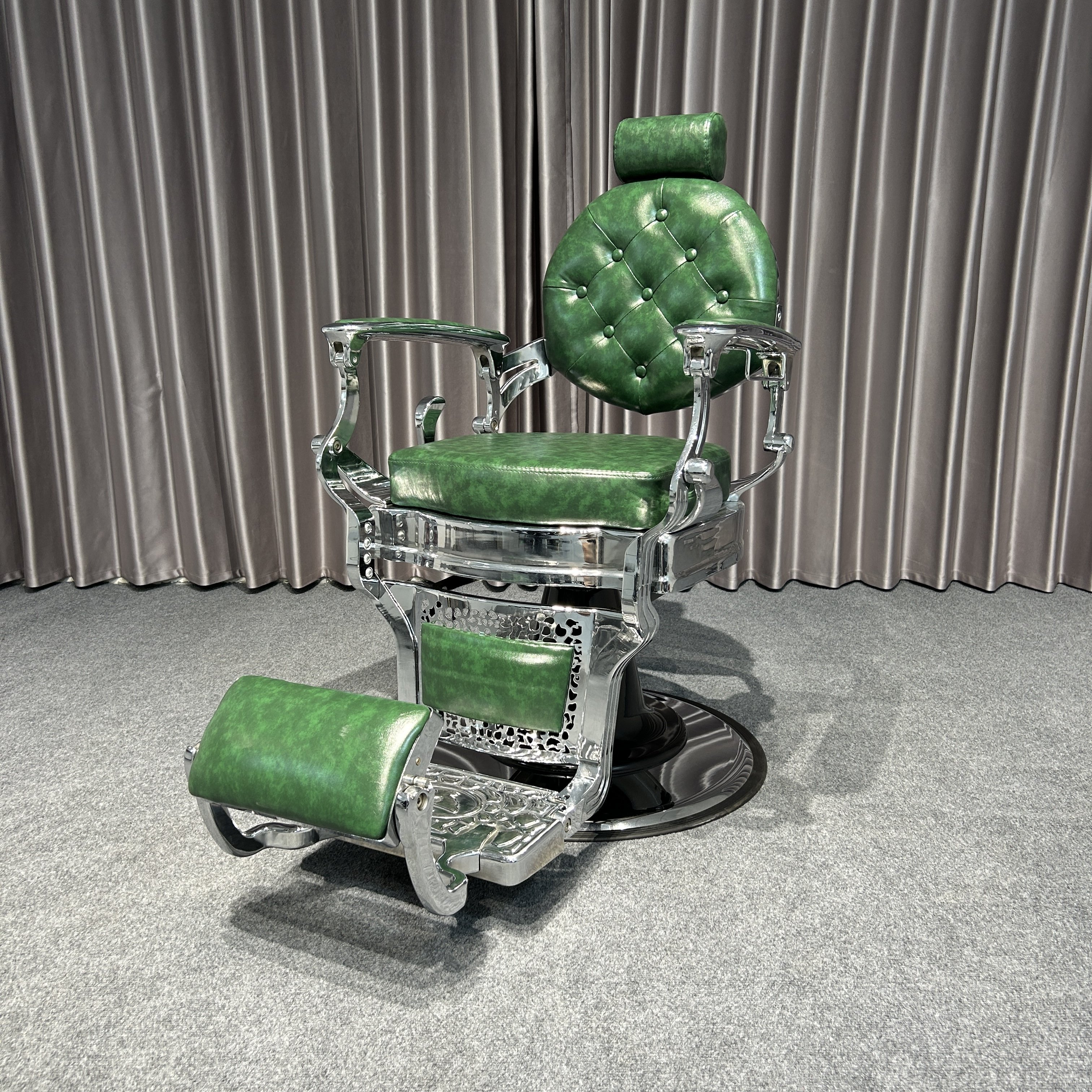 Luxury Classic vintage barber chair High quality custom leather with aluminum frame barber salon beauty salon