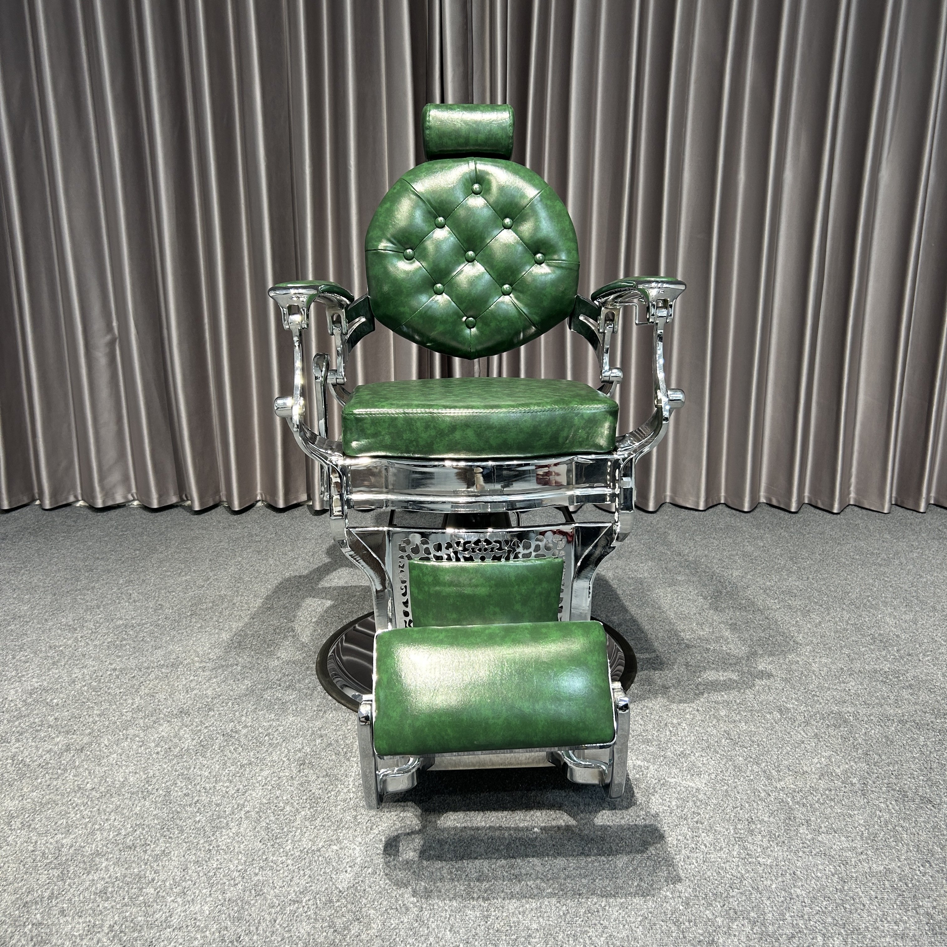 Luxury Classic vintage barber chair High quality custom leather with aluminum frame barber salon beauty salon