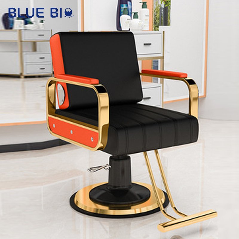 Hair Barbershop Salon Perm Hair Chair Salon Barber Chair Adjustable Rotary Lift Reclining Hair Cutting Chair