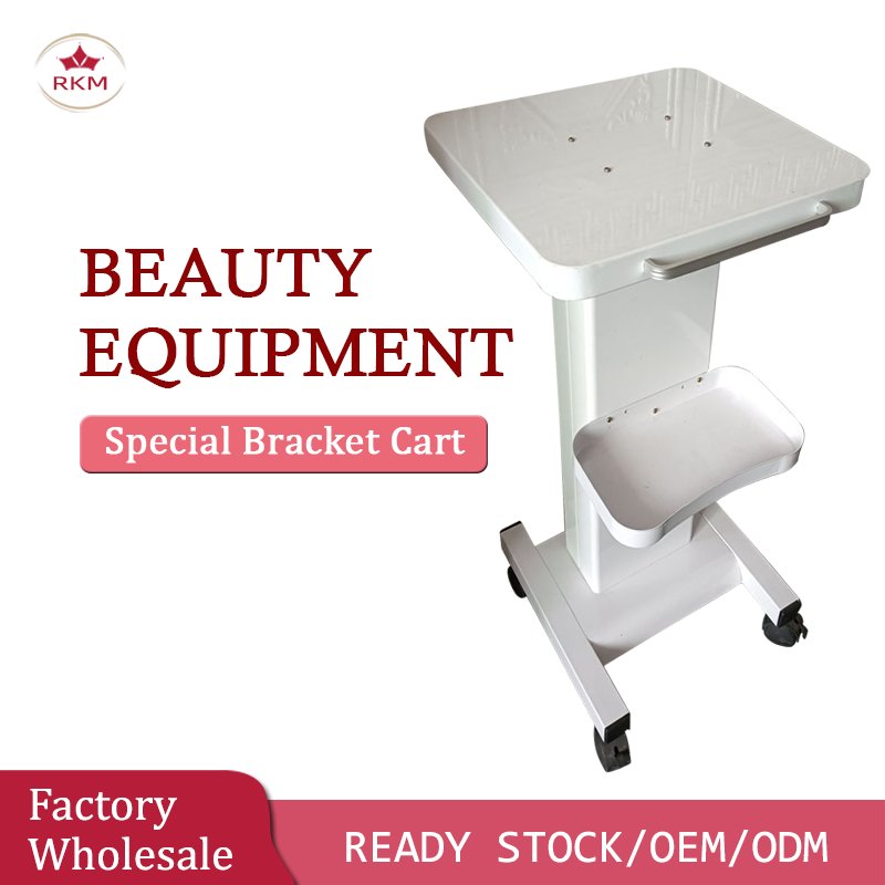 Factory Wholesale Steel Facial Machine Used Beauty Instrument Salon Tray Rolling Cart Trolley SPA Beauty Trolley with Wheels