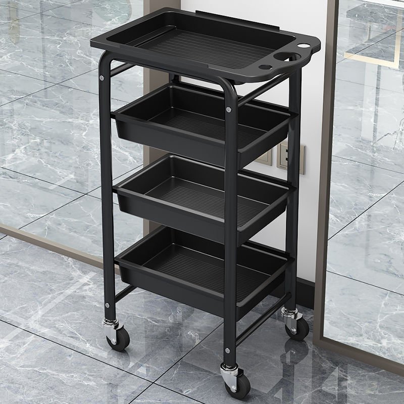 New hairdressing trolley Hairsalon tool cart multi-functional storage racks barber shop ironing and dyeing trolley