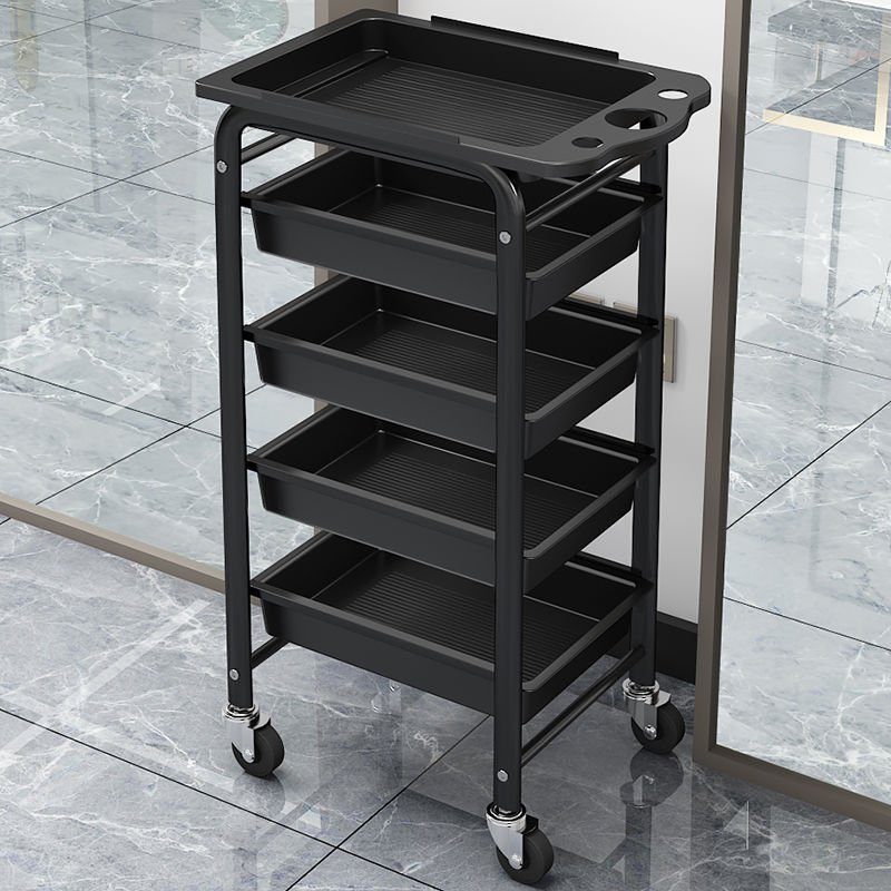 New hairdressing trolley Hairsalon tool cart multi-functional storage racks barber shop ironing and dyeing trolley