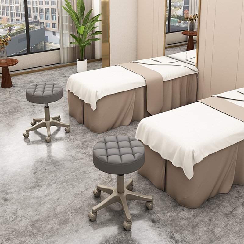 JOY leather swivel chair dressing room round lift chair waterproof multi-color durable round stool for nail shop beauty salon