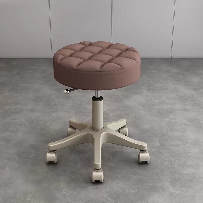 JOY leather swivel chair dressing room round lift chair waterproof multi-color durable round stool for nail shop beauty salon