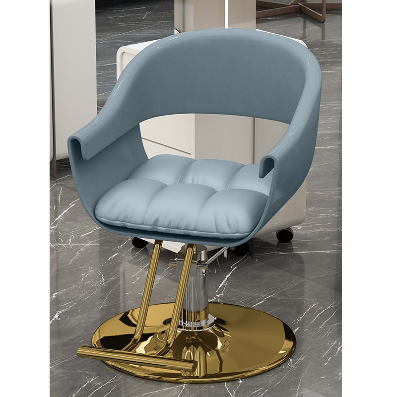 Women men beauty salon chair barber shop chairs adjustment height swivel golden barber chair