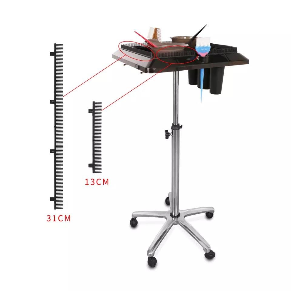 Wholesale Beauty Salon Trolley Movable Hairdressing Hair Extension Tools Trolley With 3pcs Barrels Hair Salon Cart Trolley