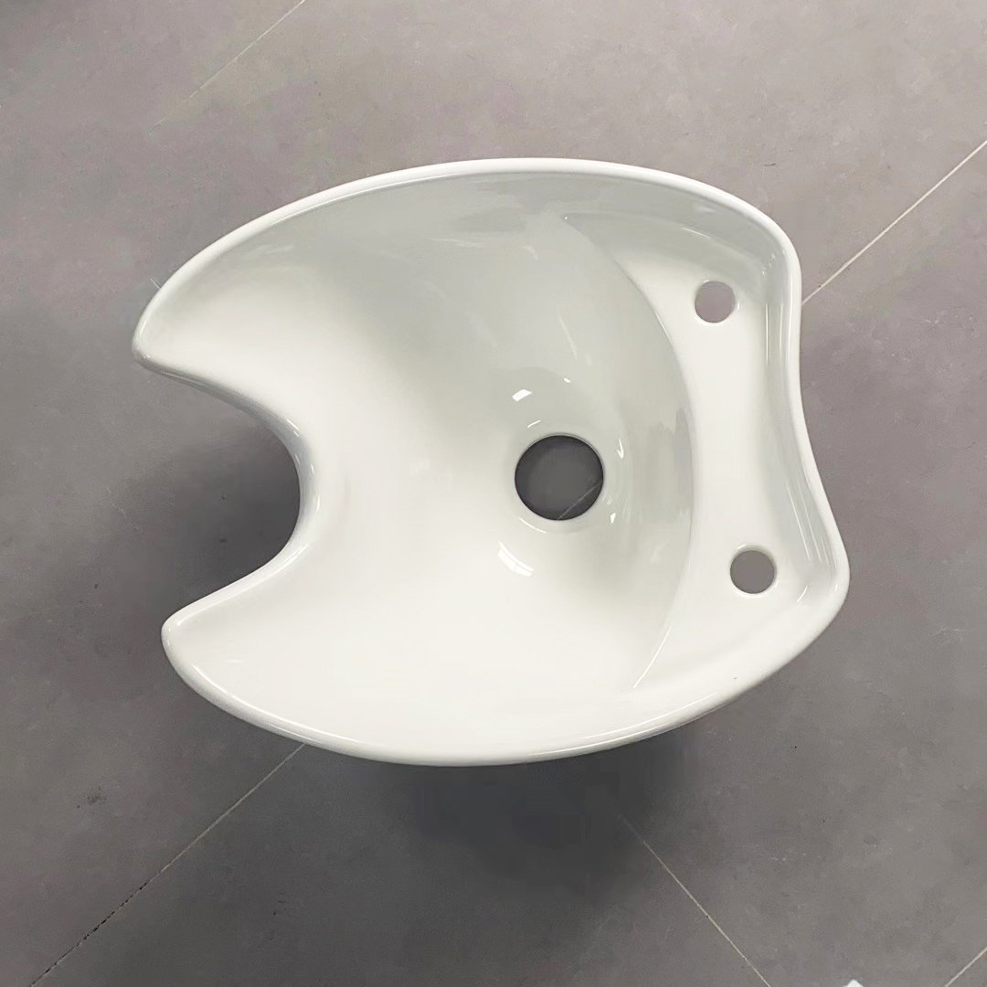 Backwash Shampoo Bowl Unit Salon Furniture White Cerminc Basin Wash Hair Bowl Universal Shampoo Chair Basin