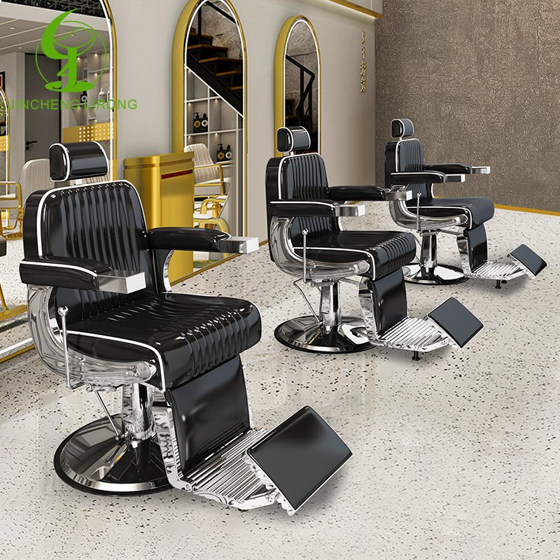 JINCHENG Hydraulic Reclining Salon Man Barber Chair Oil Head Chair Salon Furniture Custom Professional High Quality Classic