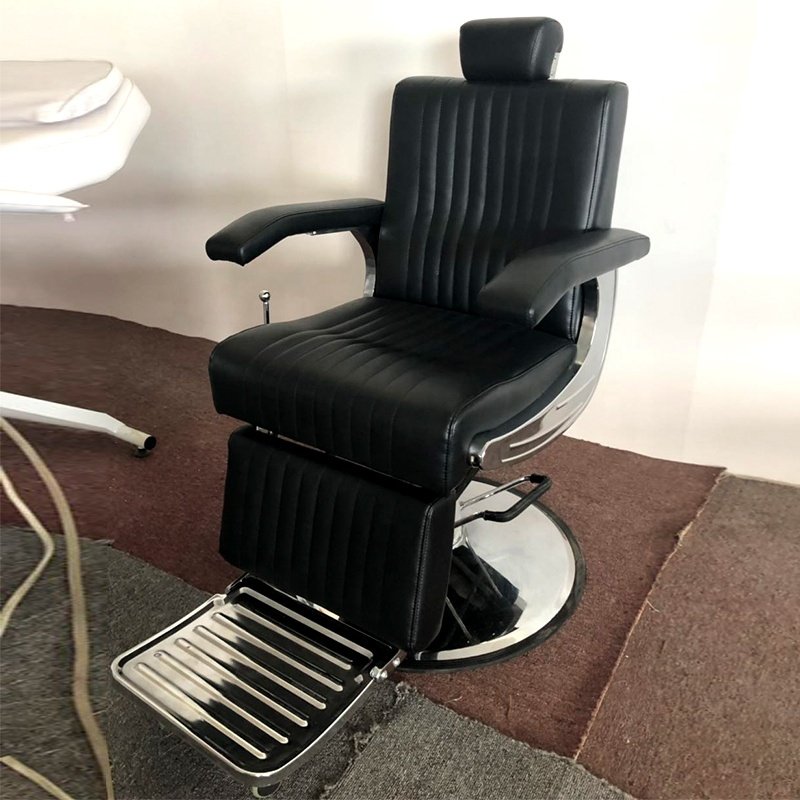 Black High Quality Classical Heavy Duty Hydraulic Cheap Salon Chair Retro Modern Barber Chair Salon Furniture Contemporary