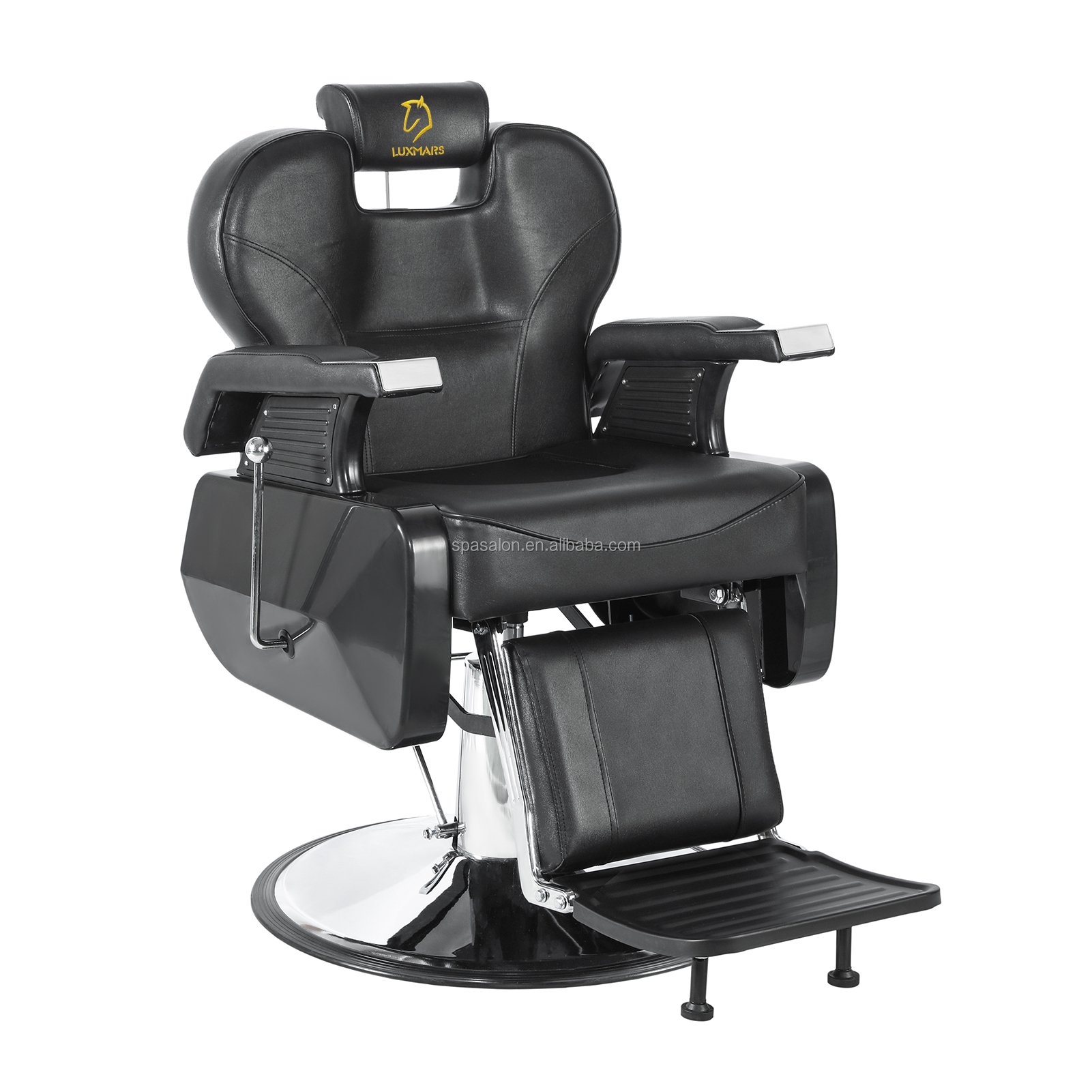 Beauty Barbershop Antique Salon Equipment and Furniture Hair Saloon Chairs Metal Barber Chair Leather Barber Chair