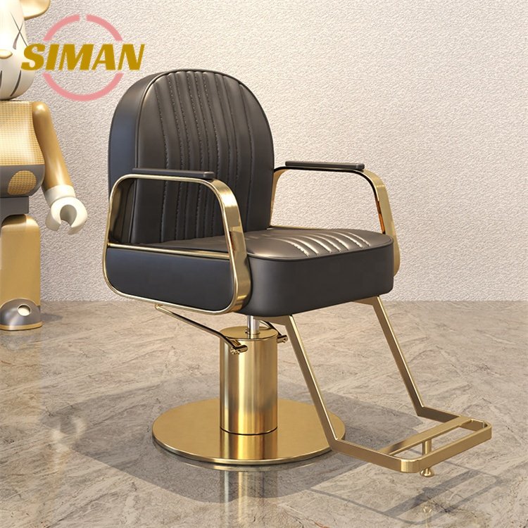 Siman Barber Chair with Hydraulic pump Salon Hairdressing Chair Spacious Cushion Styling Adjustable High Quality Color Custom