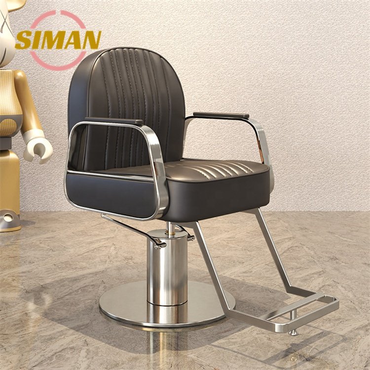 Siman Barber Chair with Hydraulic pump Salon Hairdressing Chair Spacious Cushion Styling Adjustable High Quality Color Custom