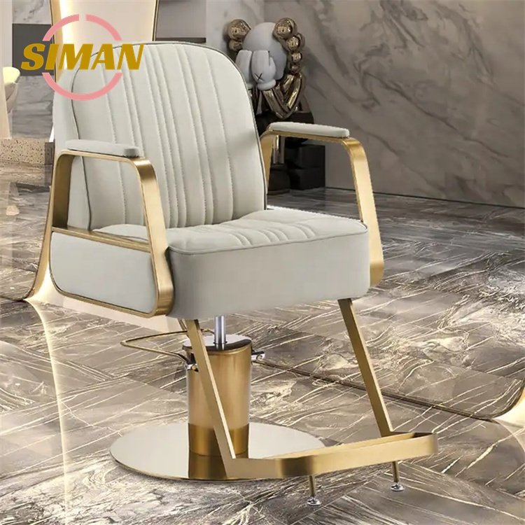 Siman Barber Chair with Hydraulic pump Salon Hairdressing Chair Spacious Cushion Styling Adjustable High Quality Color Custom