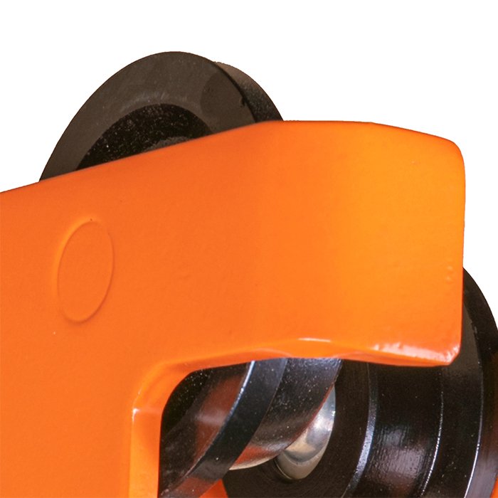 TOYO-INTL GCT-B Type 0.5 to 10 tons Manual Geared Hand-Push Track Roller Geared Trolley Plain Trolley with chain