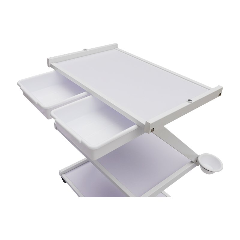 Beauty storage trolley on wheels beauty salon