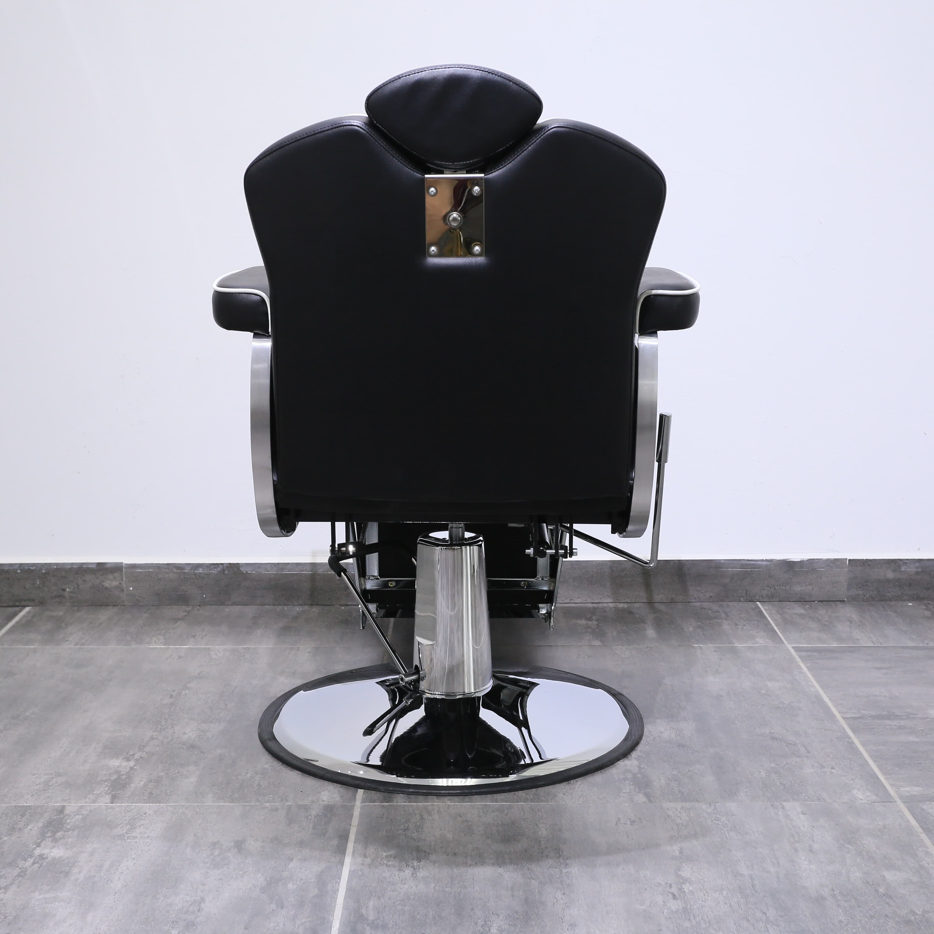 Vintage Heavy Duty Metal Barber Chair All Purpose Hydraulic Recline Salon Beauty Spa Chair Styling Equipment