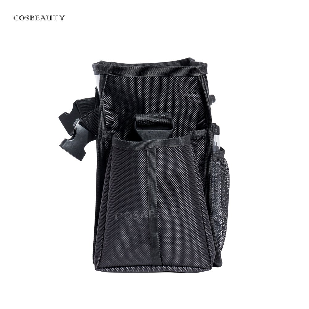 Nholesale custom Portable Hair Stylist Organizer Case Salon Barber Handbag Makeup Cosmetics Hairdresser Tools Waist Barber Bag
