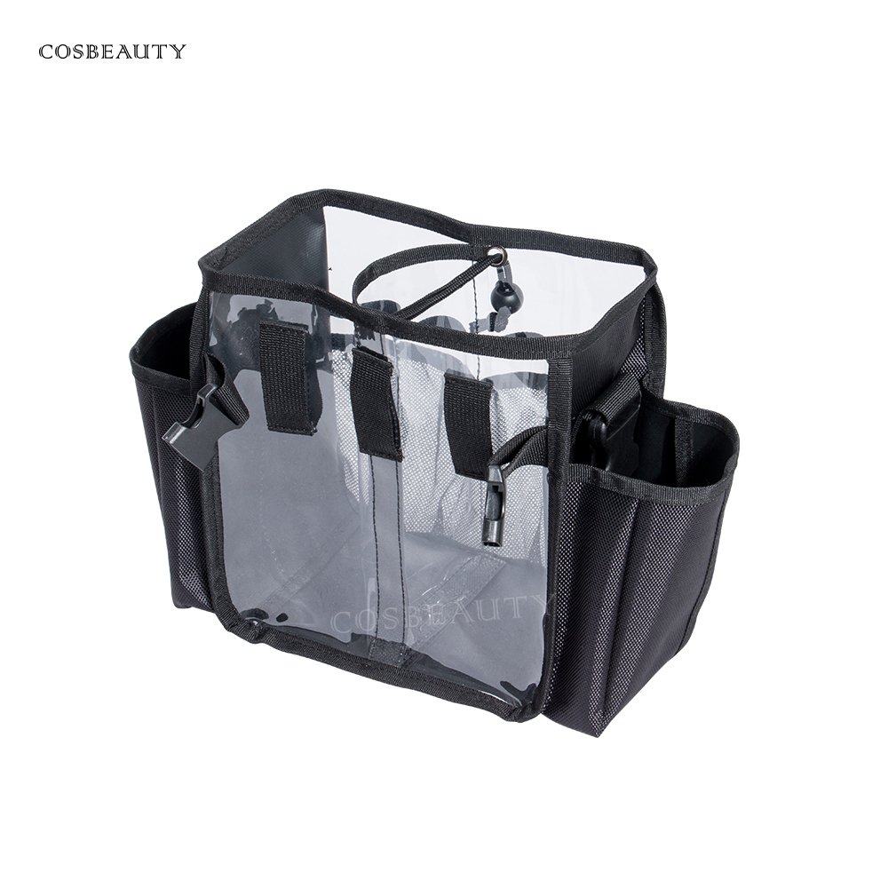 Nholesale custom Portable Hair Stylist Organizer Case Salon Barber Handbag Makeup Cosmetics Hairdresser Tools Waist Barber Bag